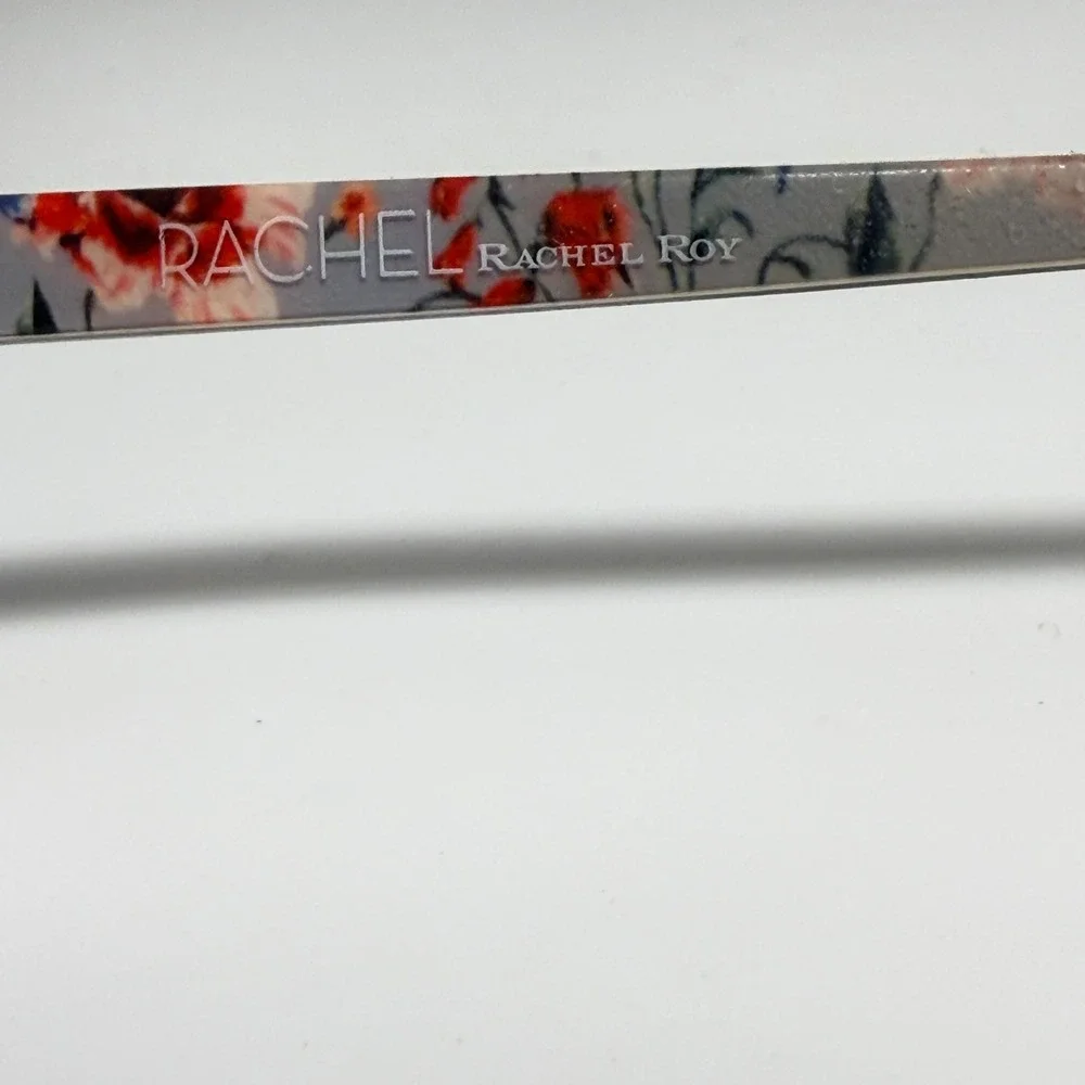 Rachel‎ Roy Delight Eyeglasses Pecan Brown Floral Frames 53-16-135 Eyewear